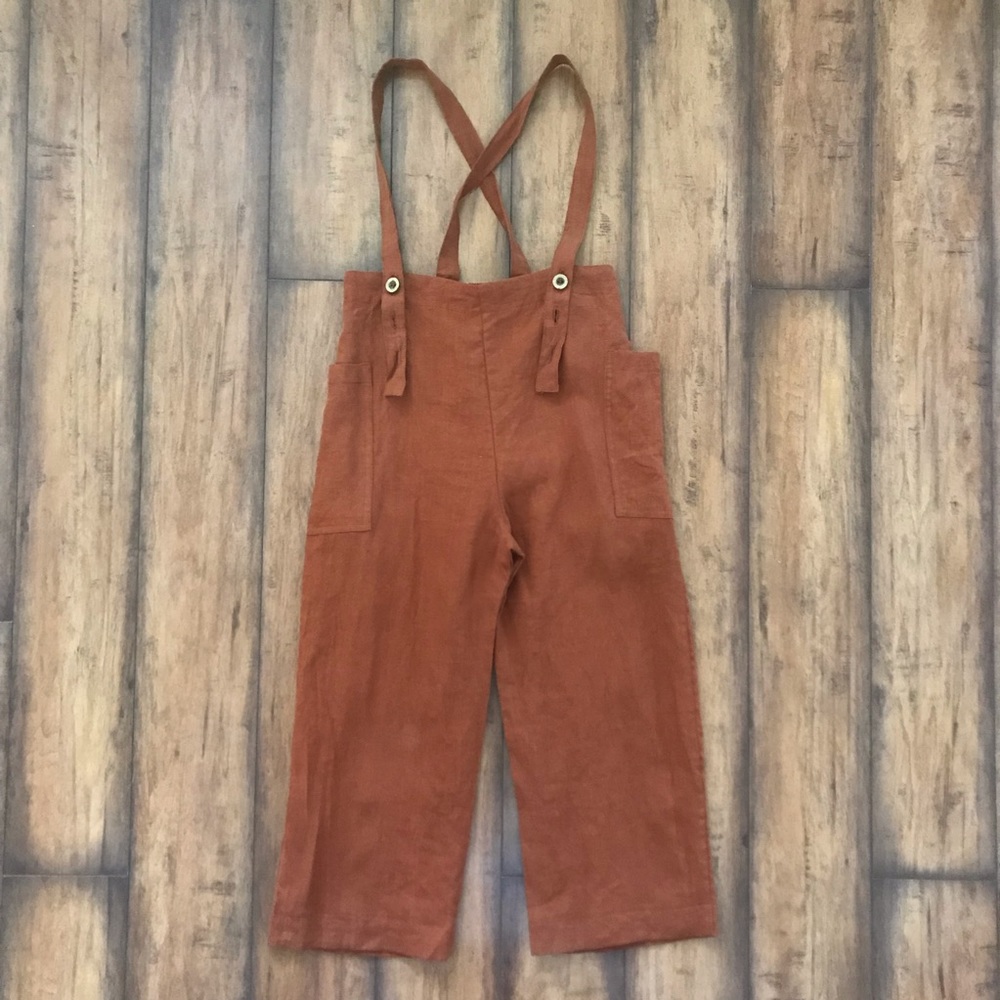 Fin and Vince Suspender Culotte In Terracotta